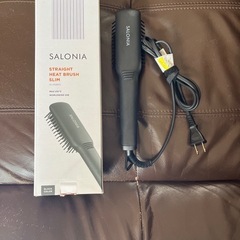 【美品】サロニア  ストレートヒートブラシスリム　SL-012BKSの画像