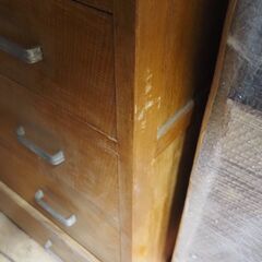 昭和レトロ、ラワンの箪笥、８８x４１x１１１、アンティークの画像