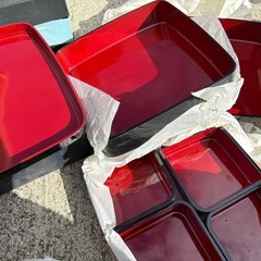 GY1103 華の舞 重箱 合成漆器　お祝い　正月　2段の画像