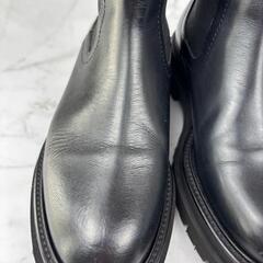 【美品】PASCUCCI 23cm パスクッチ サイドゴアブーツ 黒 チェルシーの画像