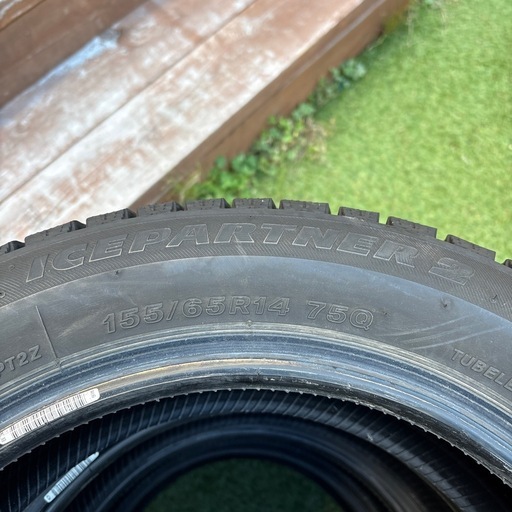 スタッドレス　155/65R14  ブリヂストン　IP2
