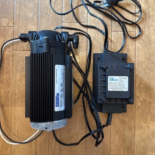 【ブースターポンプ】浄水 RO水　精製ポンプ SHURflo 8005-992-890 電源アダプター DJ-80-24
