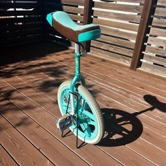 ブリヂストン  一輪車 18インチ ミントグリーンの画像