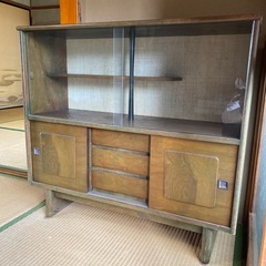 古家具　昭和レトロ　飾り棚
の画像