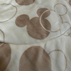 ミッキーマウス柄　丸こたつ用布団せっとセットの画像