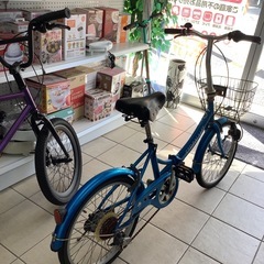 STRAW HAT ストローハット　折りたたみ自転車　20インチ　6段変速　自転車の画像