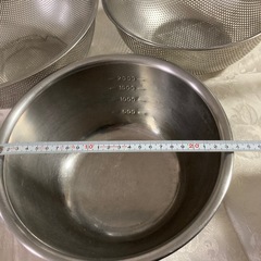 ザル２点　ボール１点の３点セットの画像