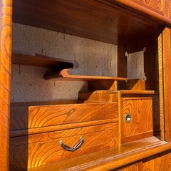 茶箪笥　120-121-37cm 昭和レトロ　の画像