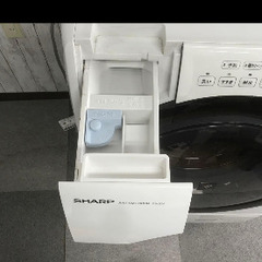 【美品】シャープ　ドラム式電気洗濯乾燥機　ES-S7F-WL　2021年製の画像