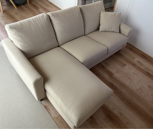 【1年使用】ニトリ　L字　3人掛けソファ(Nシールド)