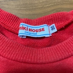 Miki House 赤いトレーナー サイズ90の画像