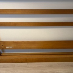 無印良品　タモ材　ダブルベッド　フレームのみの画像