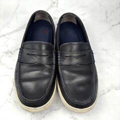 【定番】COLE HAAN コールハーン コインローファー 25cm ネイビーの画像