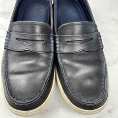 【定番】COLE HAAN コールハーン コインローファー 25cm ネイビーの画像