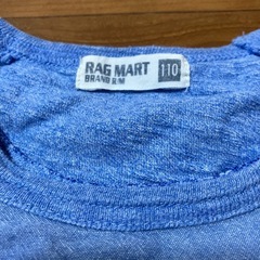 RAG MART ブルー Tシャツ 110の画像