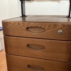 学習机の袖机の画像