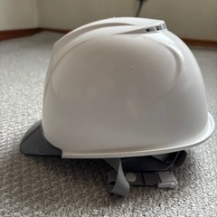 作業用ヘルメット　無地　白
の画像