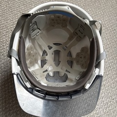作業用ヘルメット　無地　白
の画像