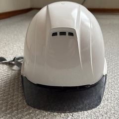 作業用ヘルメット　無地　白
の画像