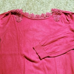 クチュールブローチ　前後ろ兼用カットソー　Mサイズの画像