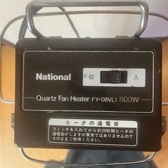 昭和家電　
ナショナル クォーツファンヒーター タテ型の画像