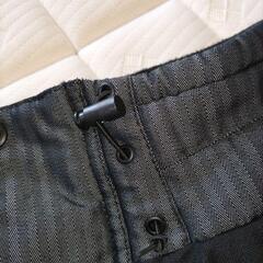 ワークマン　グレー ストライプ柄 ベストの画像