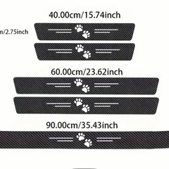 車用ドアシルプロテクター5枚セット　肉球柄の画像