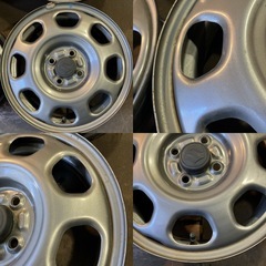 スチールホイール15インチ4.5J 4本／100-4H／ハスラー A4968
の画像