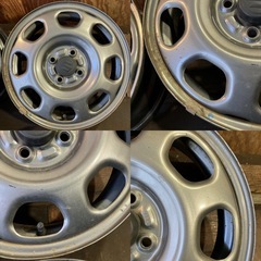 スチールホイール15インチ4.5J 4本／100-4H／ハスラー A4968
の画像