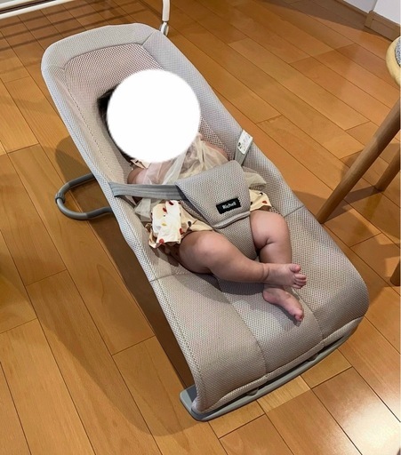 リッチェル バウンシングシートN ライトグレー 対象月齢：1カ月～24カ月頃 折り畳み可能