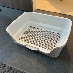 お掃除簡単ステップ壁付トイレ レギュラーリッチェル 幅49.3×奥行き35.3×高さ16.3cm 犬 体重目安8kg以下 トイレトレー トイレ ドッグトイレ バスタブ型 いたずら防止 簡単お手入れの画像