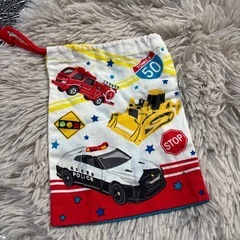 トミカ、歯ブラシコップ巾着の画像