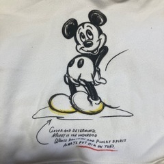 UNIQLO ミッキーマウス パーカー M ホワイトの画像