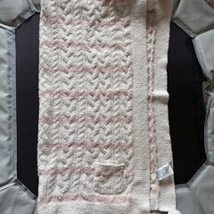 (15,000円相当、美品))[ジェラート ピケ] BABYベビモコアランボーダーポンチョとブランケットセットの画像