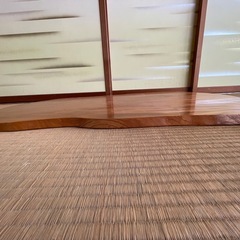 ③天然木 一枚板 無垢材 座卓/花台木製ローテーブル （100×55×3cm）の画像