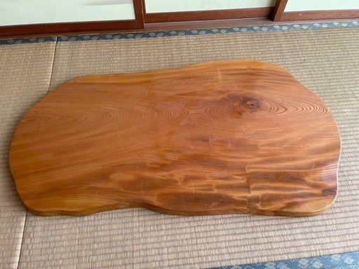 ③天然木 セール 一枚板 無垢材 座卓/花台木製ローテーブル （100