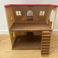 シルバニアファミリー　赤い屋根のお家　お人形セットの画像