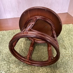 【リユース☆エコちょっぷ】東京ラタン　回転椅子の画像