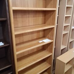 ★リユースのサカイ水戸店★本棚ライトブラウンH180×D29.5×W80クリーニング済みMT6072の画像