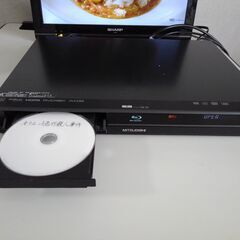 動作品 三菱ブルレーレイレコーダー　DVR-BZ240　HDD500GB 簡易リモコン付きの画像