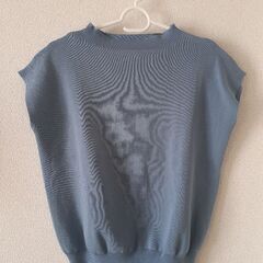 美品　水色ニットの画像