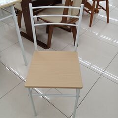 ★リユースのサカイ日立店★HJ8192  ダイニングテーブルセット ナチュラルベージュ H74×D75×W75 クリーニング済み の画像