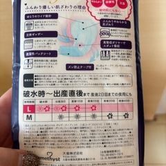 お産パッド　L 計２枚　新品未開封の画像