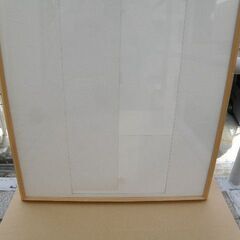 桜三角木製無垢額縁 透明ガラス入 すり傷等少有もコンディションは比較的良好  受け渡し日時自由 取りに来ていただける方の画像