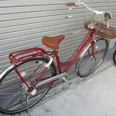 E644★限定特価　整備済み★ブリヂストン　カジュナ　レッド★ 中古自転車 【27インチ 】 入札お待ちしております(*^▽^*)の画像