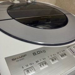 洗濯機 SHARP シャープ ES-GV8C の画像