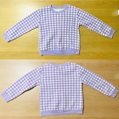 キッズ　130cm  服　長袖　裏起毛　冬服　2点セットの画像