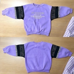 キッズ　130cm  服　長袖　裏起毛　冬服　2点セットの画像