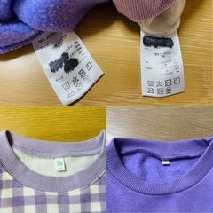 キッズ　130cm  服　長袖　裏起毛　冬服　2点セットの画像