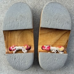 七五三　女の子用下駄の画像